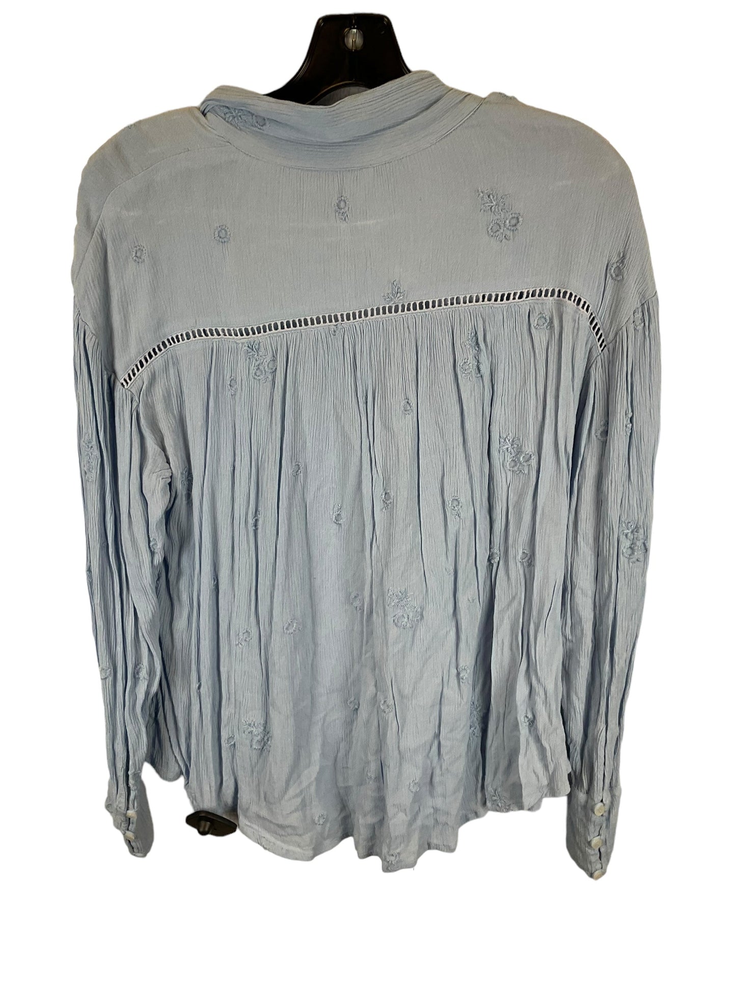 Blue Top Long Sleeve Free People, Size S