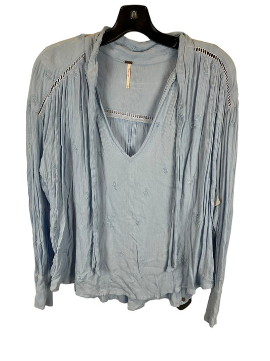 Blue Top Long Sleeve Free People, Size S