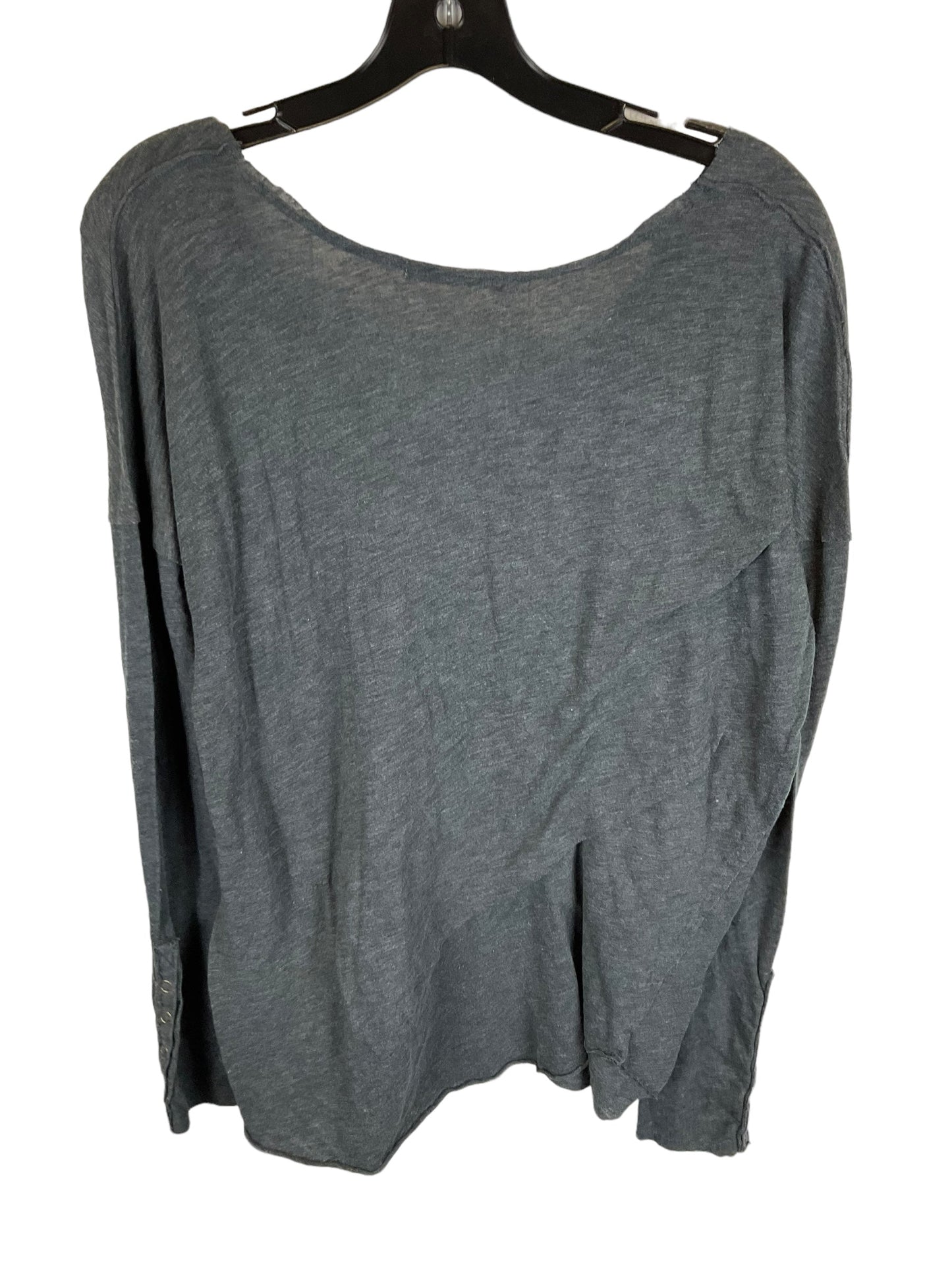 Grey Top Long Sleeve Basic Free People, Size M