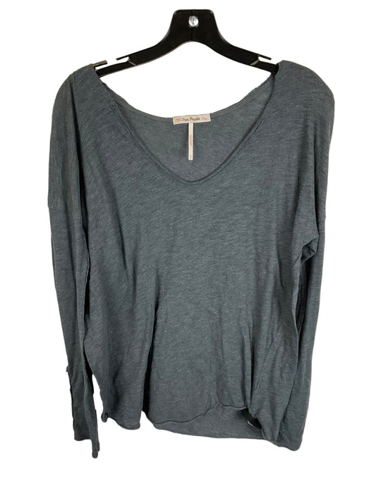 Grey Top Long Sleeve Basic Free People, Size M