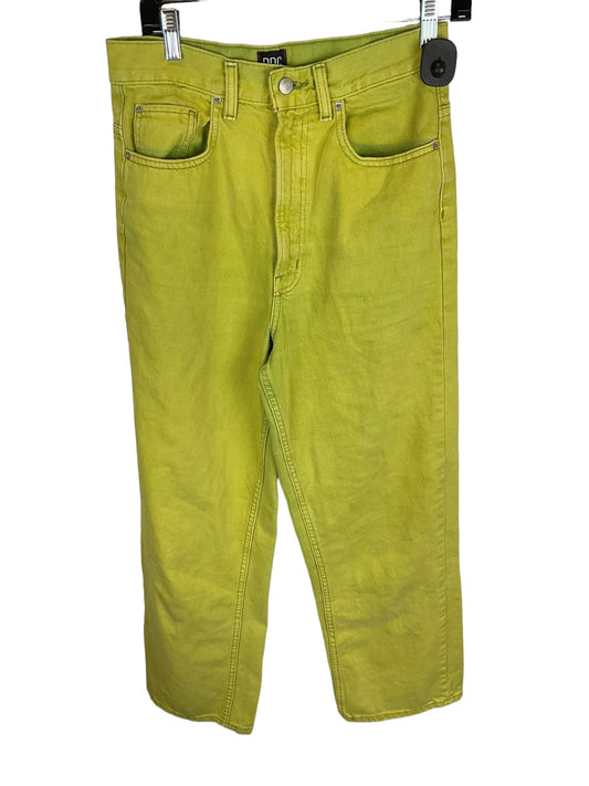 Yellow Denim Jeans Wide Leg Bdg, Size 4