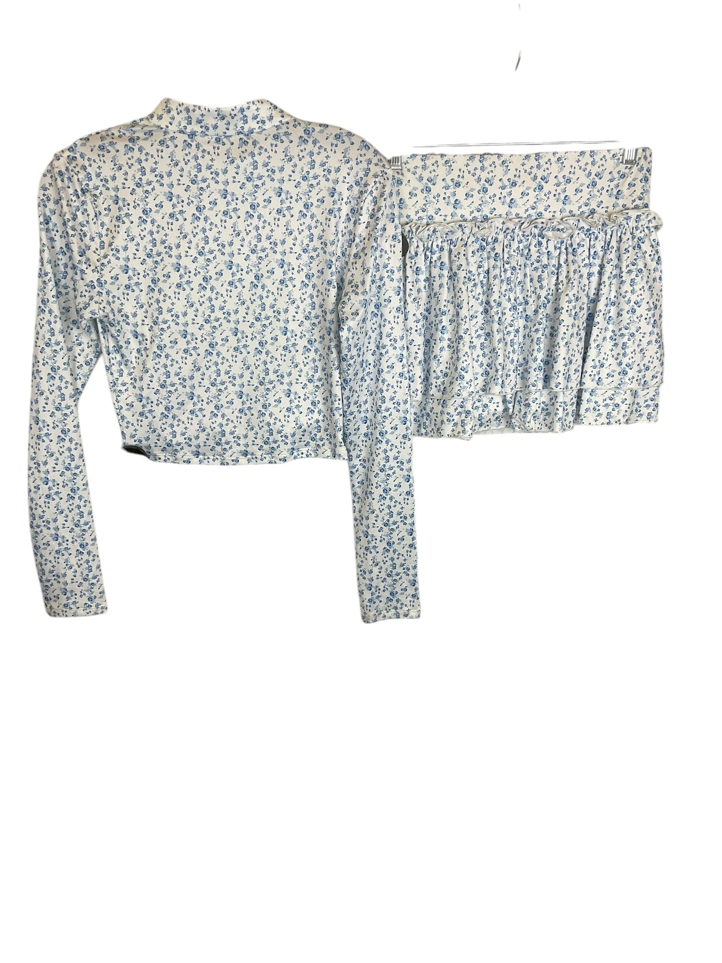 Skort 2pc Set By Tcec In Blue & White, Size: S