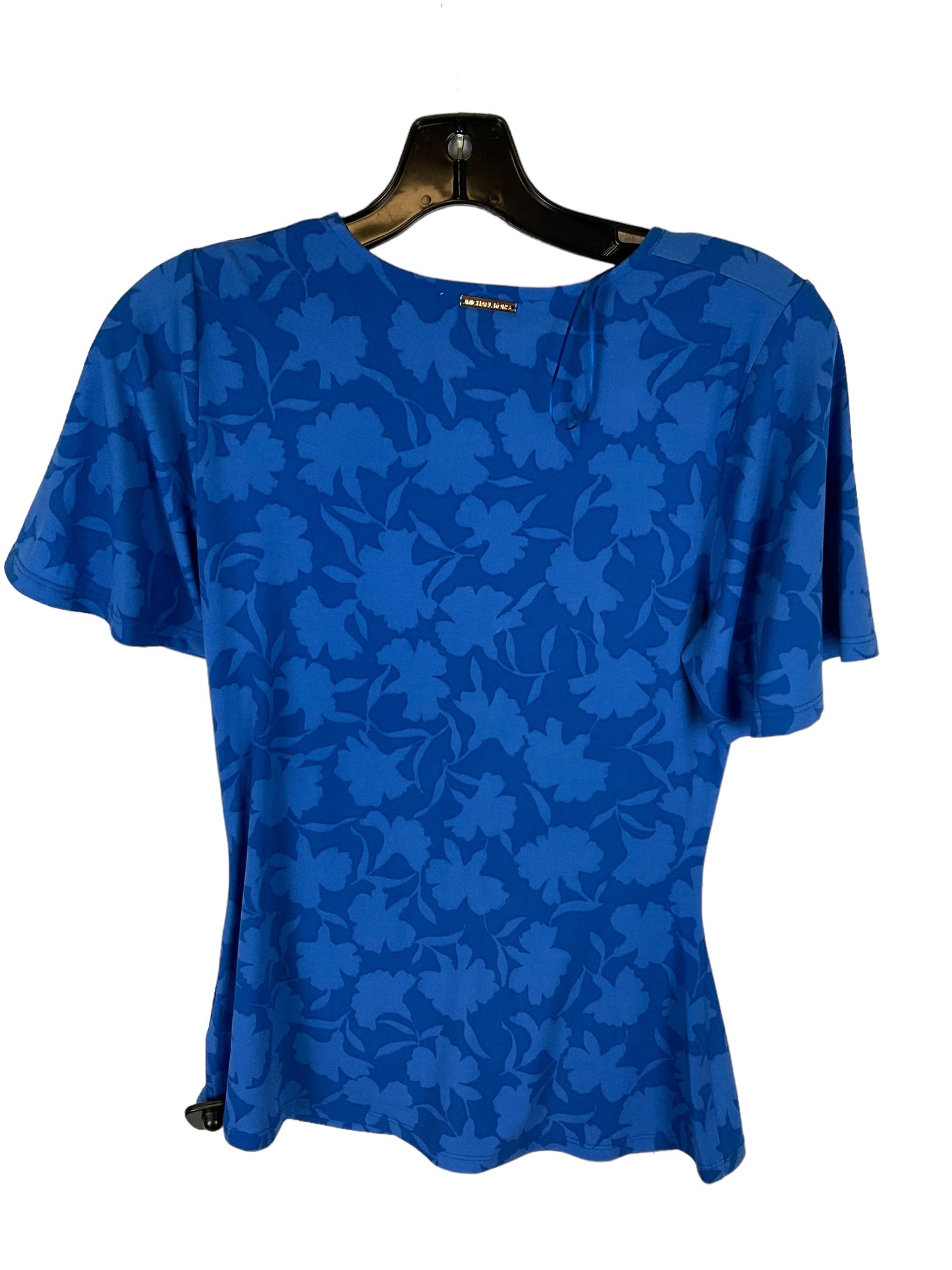 Top Short Sleeve Designer By Michael By Michael Kors In Blue, Size: M