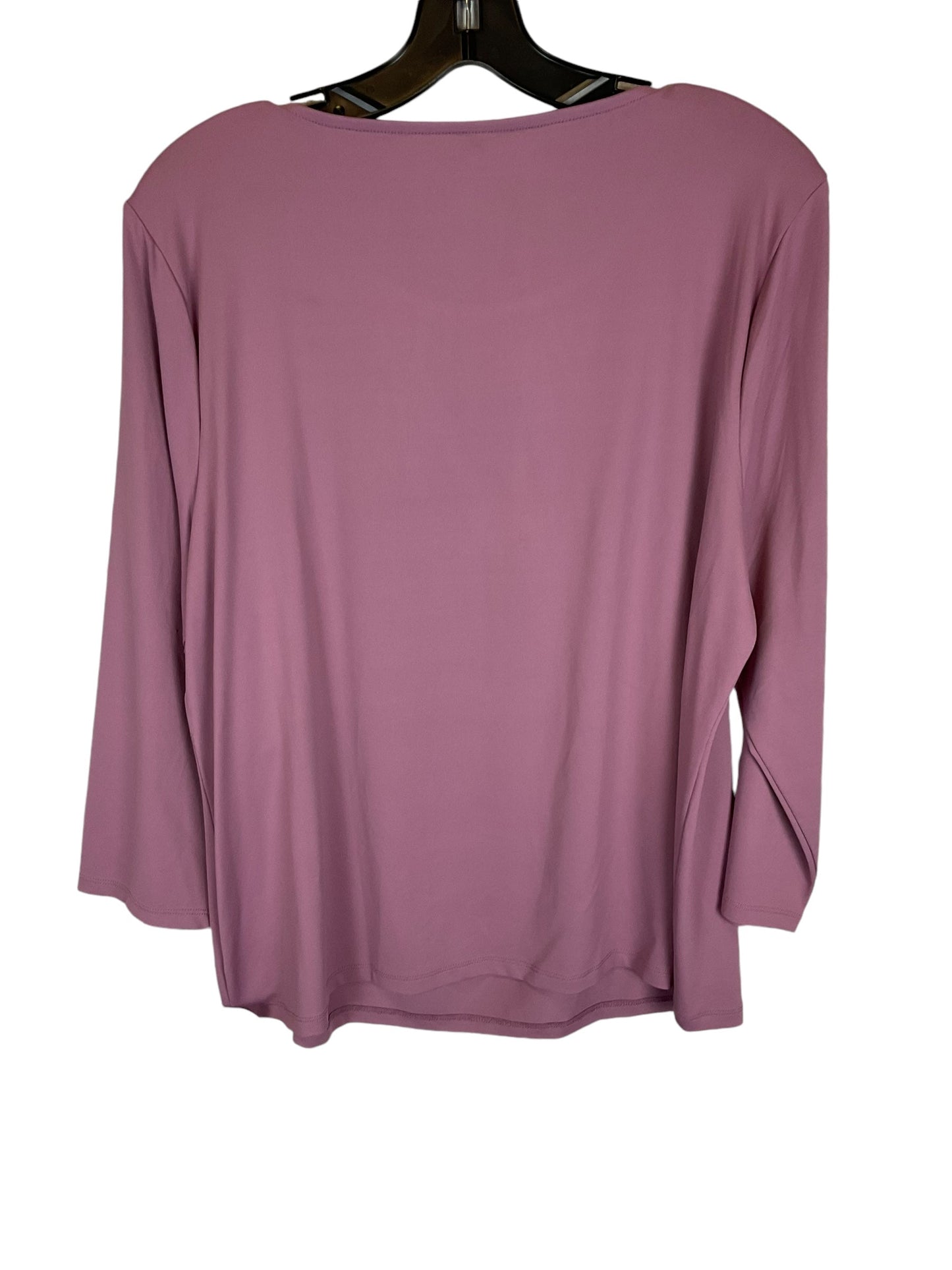 Top Long Sleeve By Talbots In Purple, Size: Xl