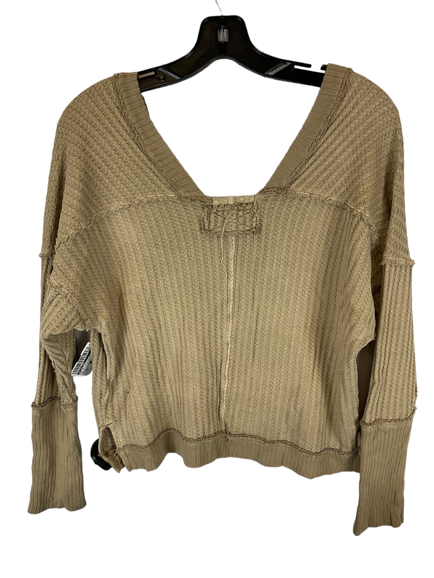 Top Long Sleeve By We The Free In Tan, Size: Xs