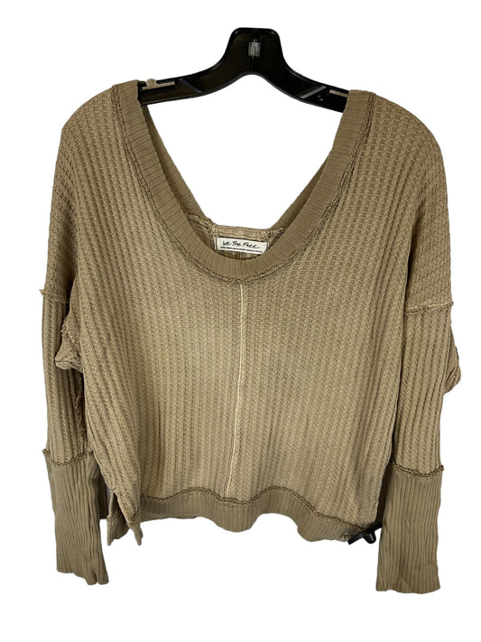 Top Long Sleeve By We The Free In Tan, Size: Xs