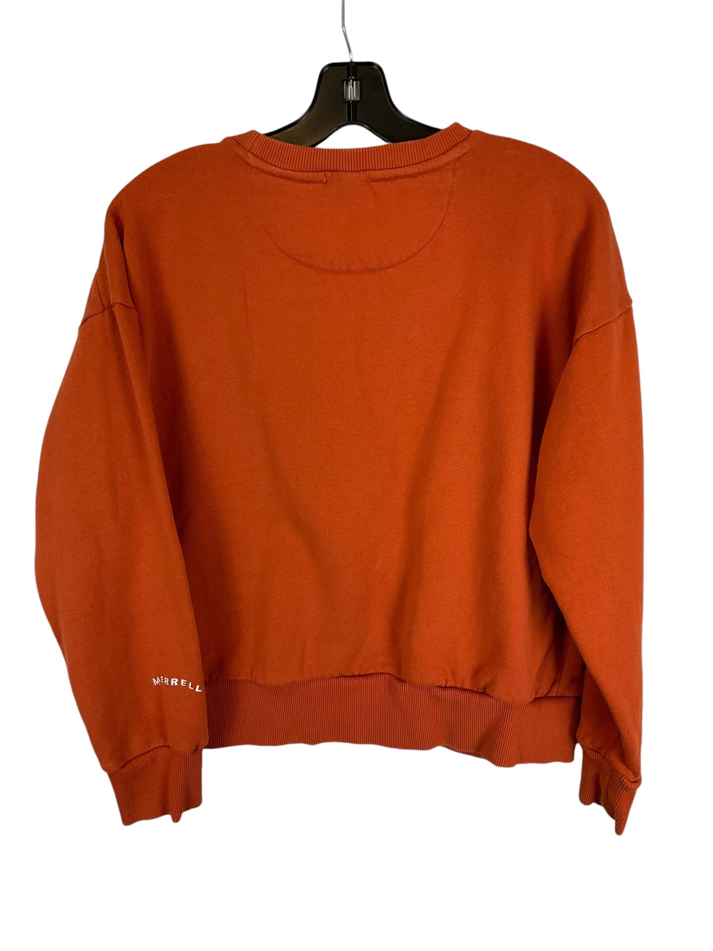 Sweatshirt Crewneck By Merrell In Orange, Size: L