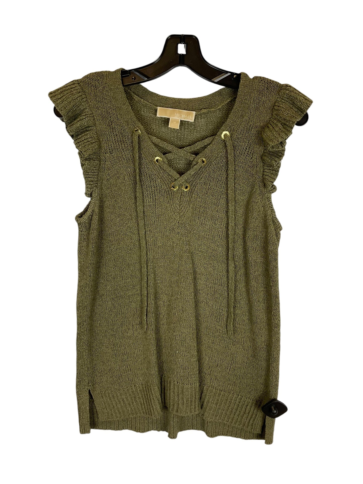 Top Sleeveless Designer By Michael By Michael Kors In Green, Size: M