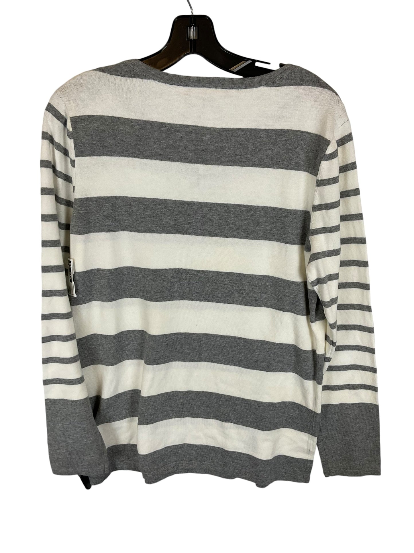 Top Long Sleeve By Tommy Hilfiger In Striped Pattern, Size: L