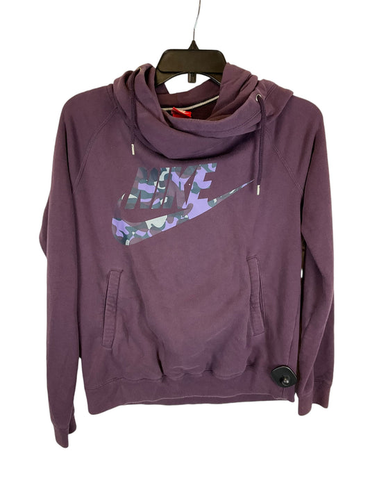 Sweatshirt Hoodie By Nike Apparel In Purple, Size: M