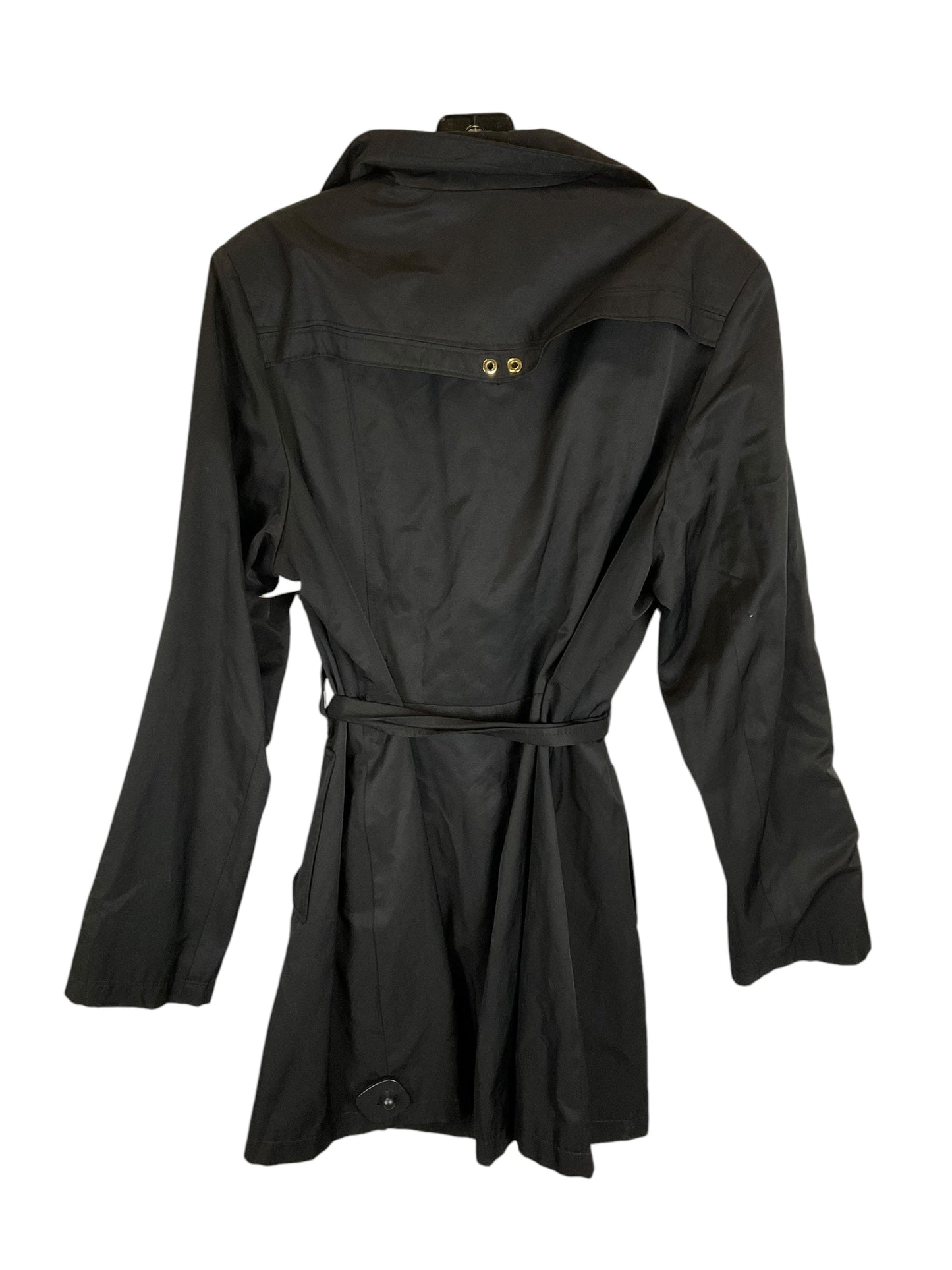 Coat Trench Coat By Via Spiga In Black, Size: Xl