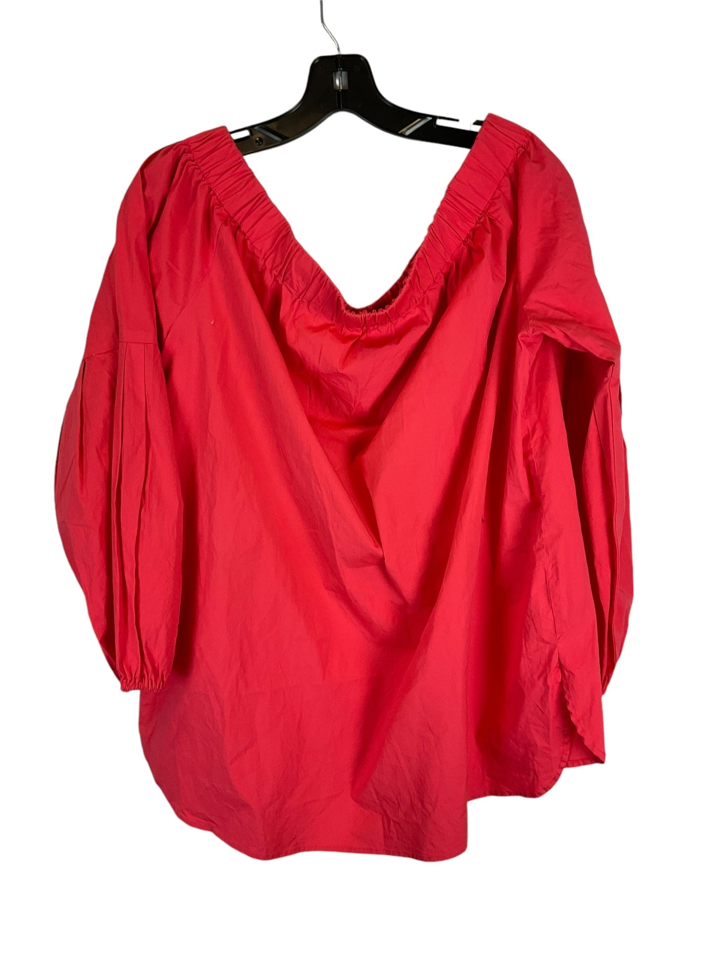 Top Long Sleeve Designer By Michael By Michael Kors In Red, Size: Xl