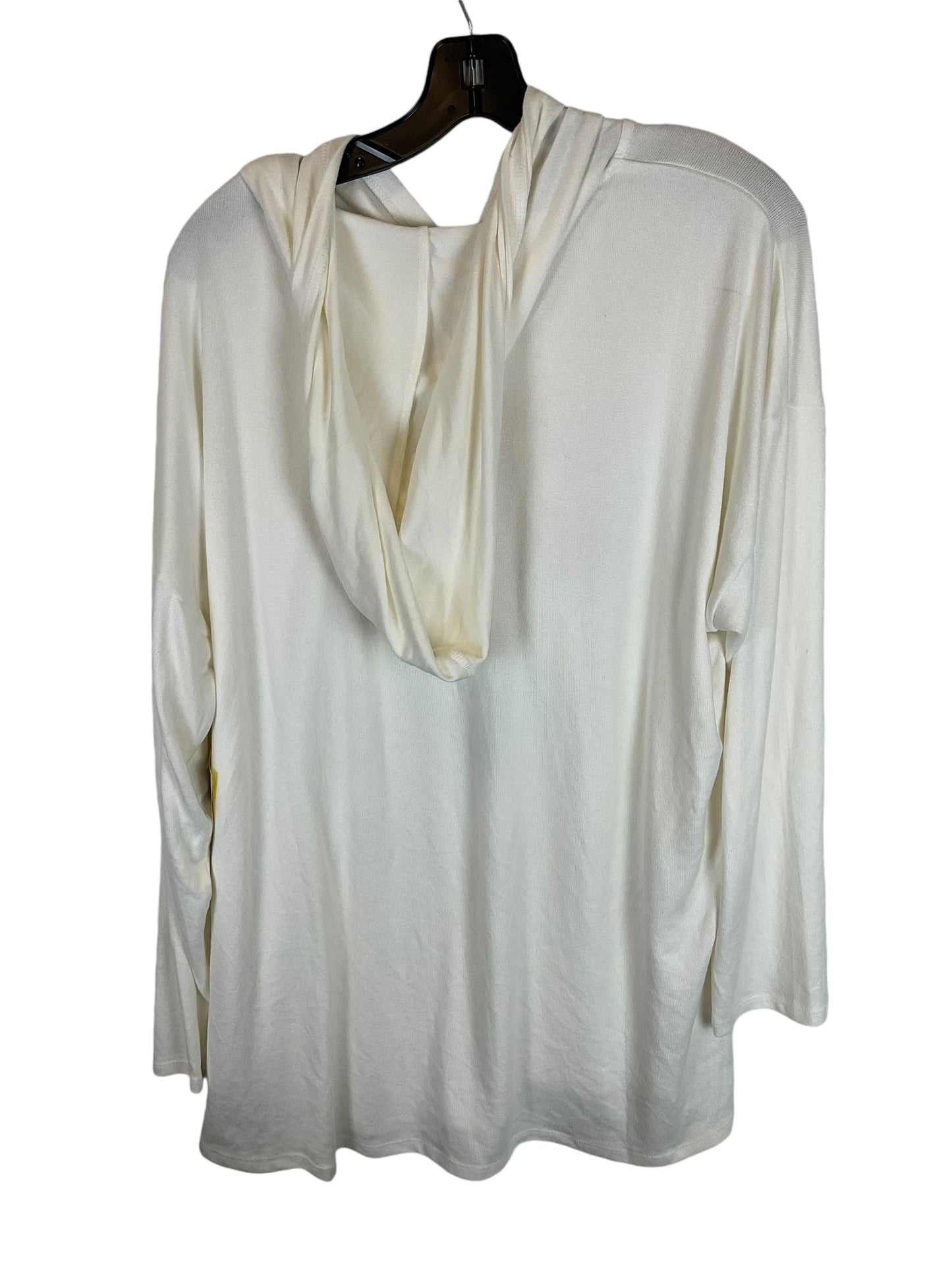 Top Long Sleeve By Lane Bryant In Cream, Size: 1x