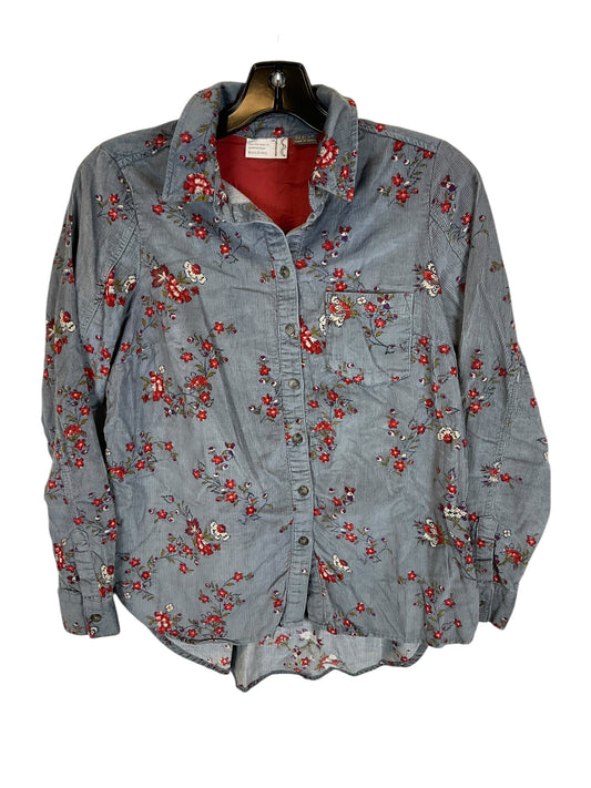 Top Long Sleeve By Anthropologie In Floral Print, Size: Xs