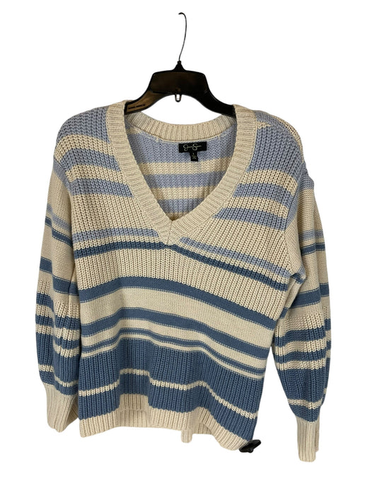 Sweater By Jessica Simpson In Blue & Tan, Size: S