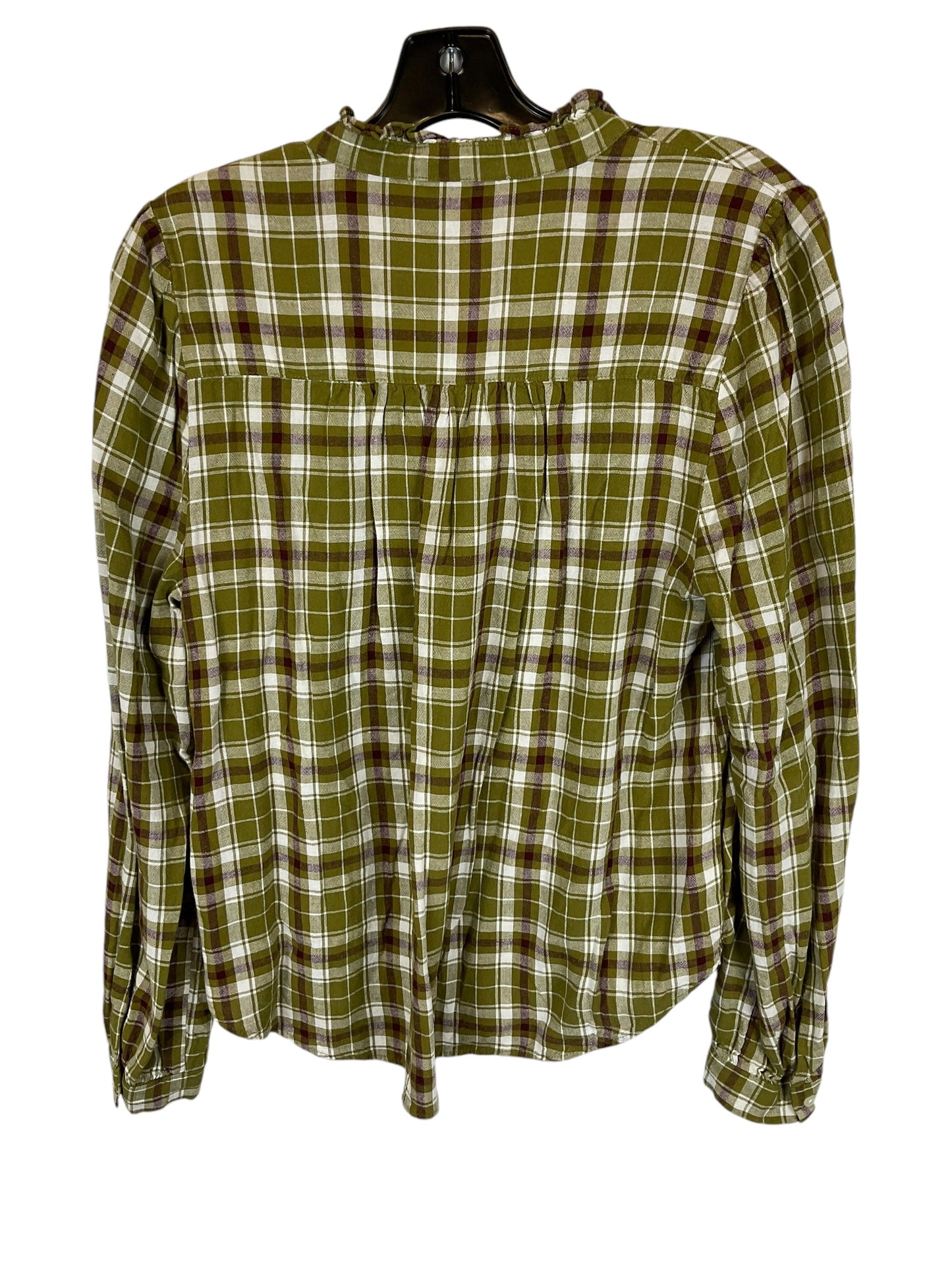 Top Long Sleeve By Loft In Green, Size: S