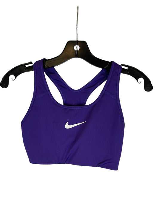 Athletic Bra By Nike Apparel In Purple, Size: S