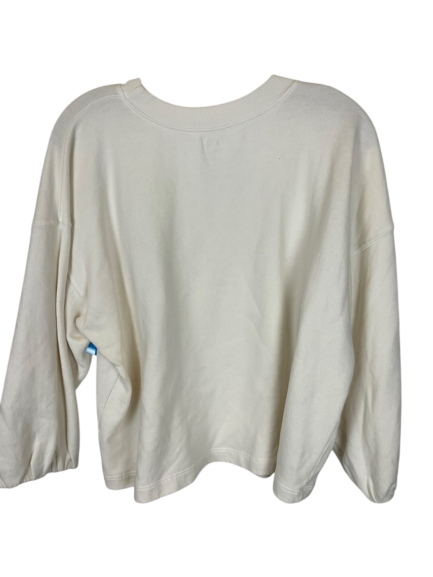 Sweatshirt Crewneck By Velvet By Graham & Spencer In Cream, Size: M