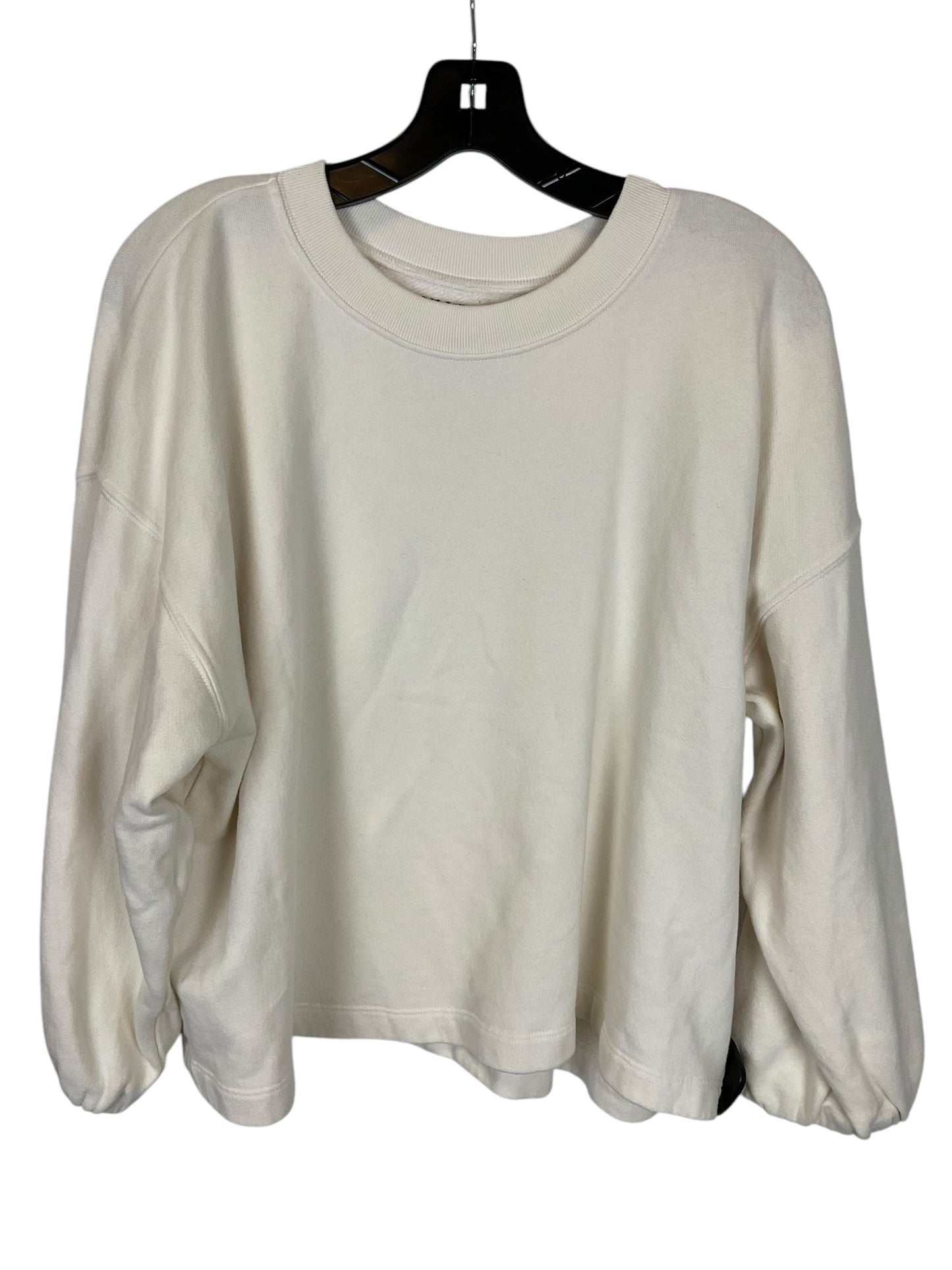 Sweatshirt Crewneck By Velvet By Graham & Spencer In Cream, Size: M