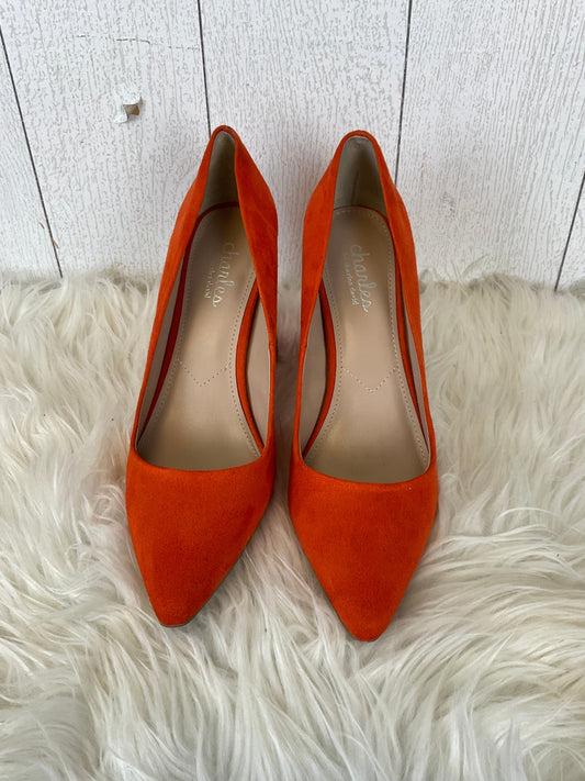 Shoes Heels Block By Charles By Charles David In Orange, Size: 8