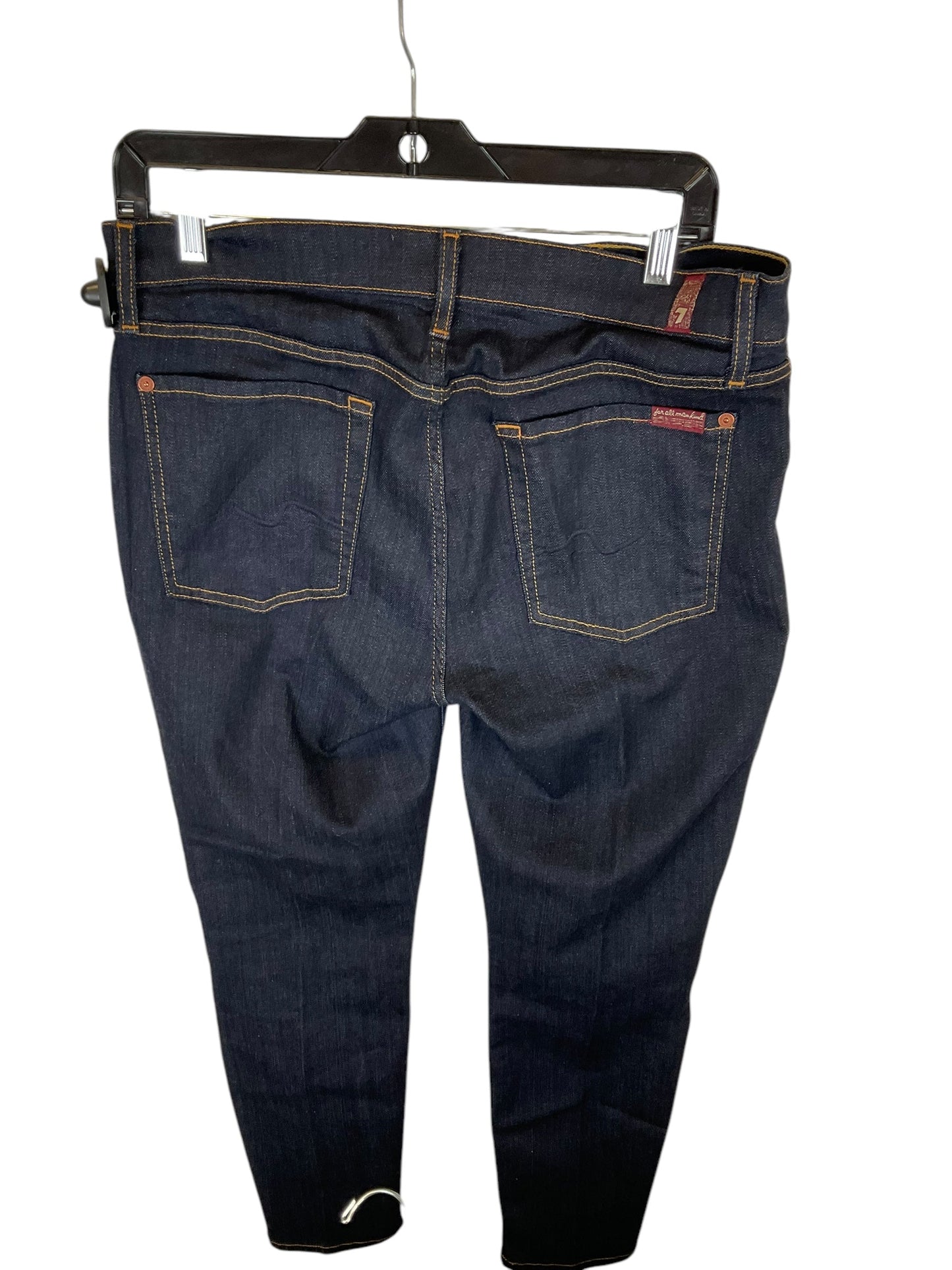 Jeans Designer By 7 For All Mankind In Blue Denim, Size: 12