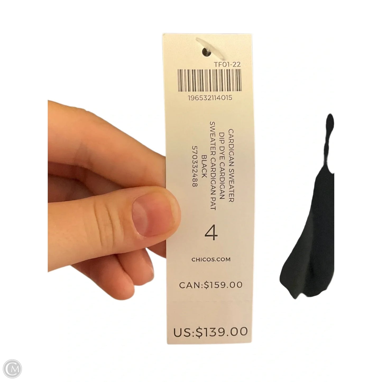 Cardigan By Chicos In Black, Size: Xxl