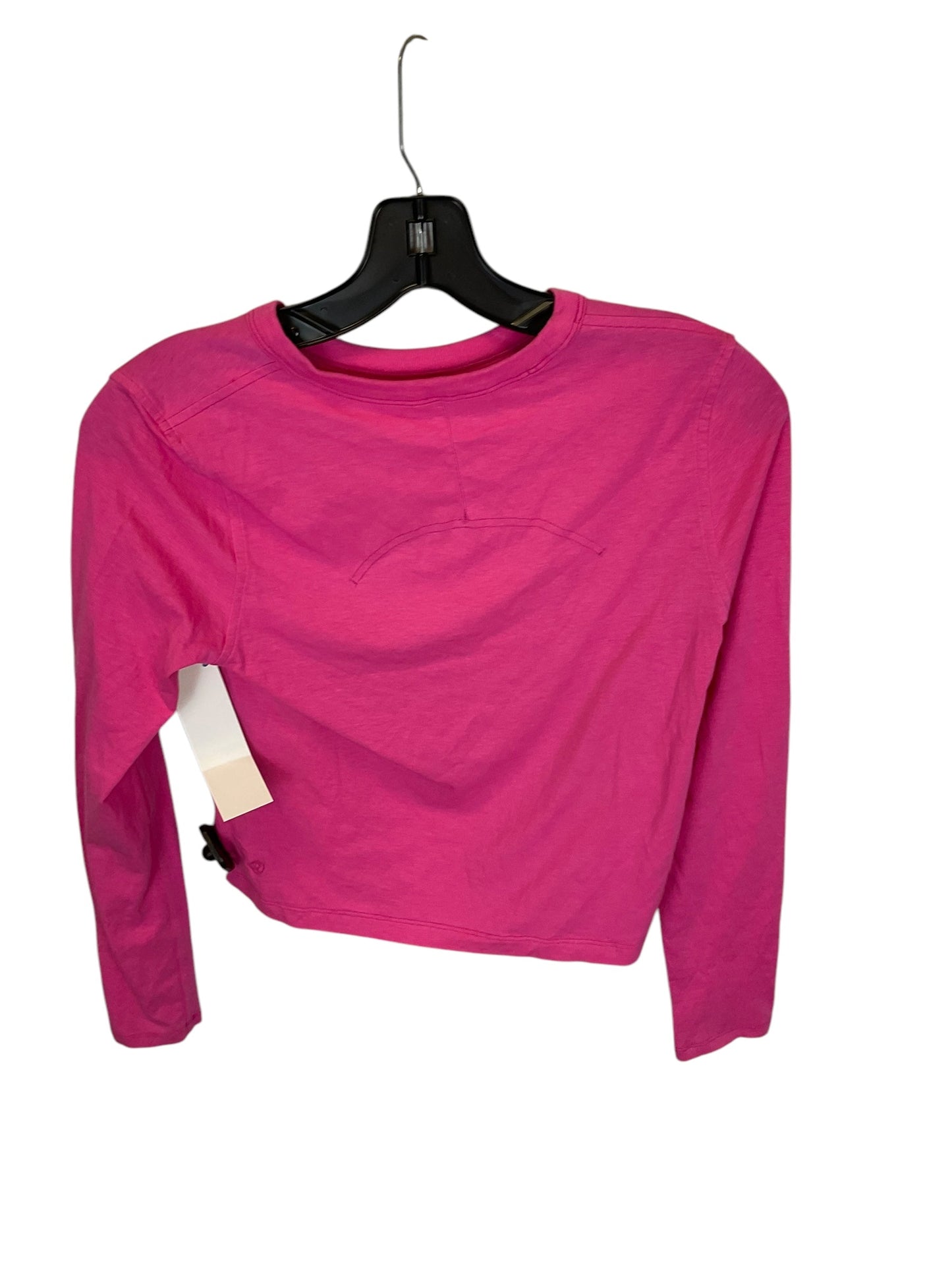 Athletic Top Long Sleeve Crewneck By Lululemon In Pink, Size: S