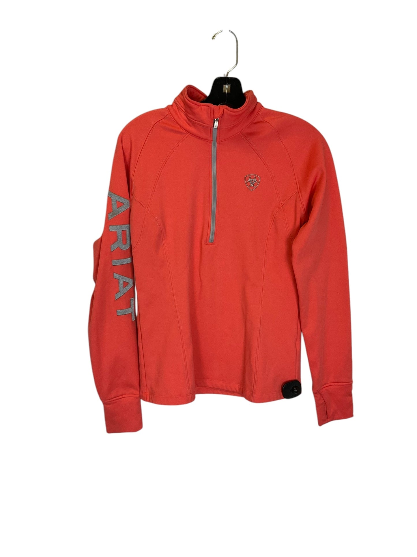 Athletic Jacket By Ariat In Coral, Size: S