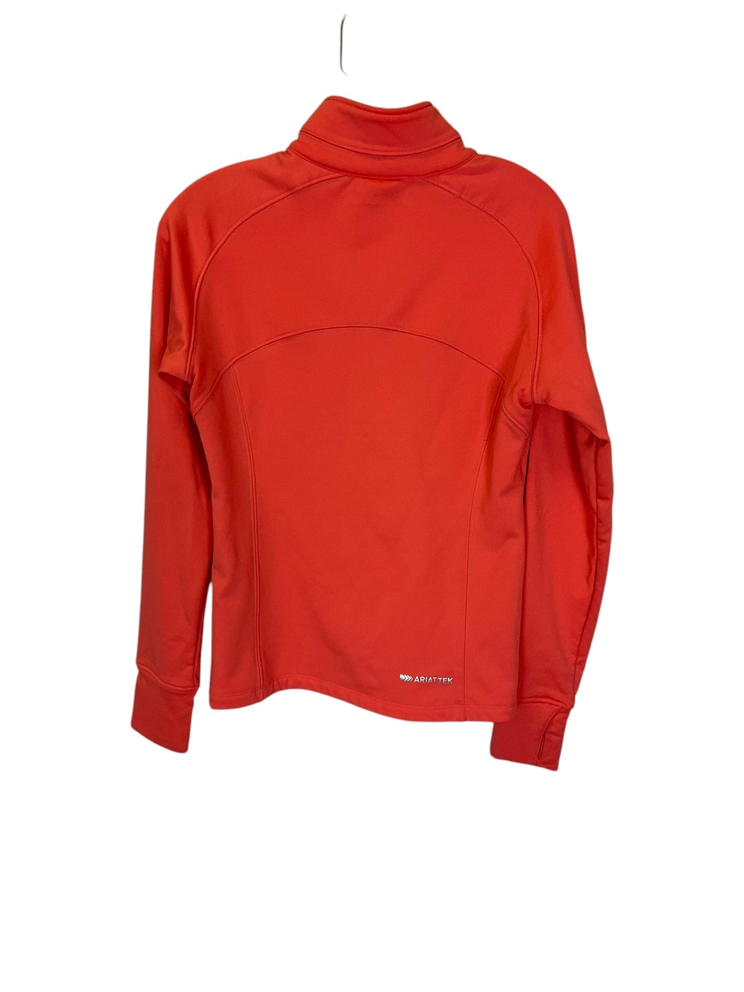 Athletic Jacket By Ariat In Coral, Size: S