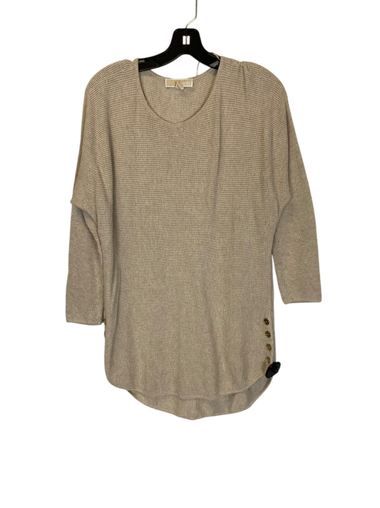 Top Long Sleeve By Michael By Michael Kors In Tan, Size: S