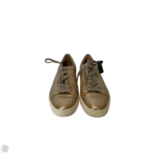 Shoes Designer By Frye In Gold, Size: 8.5