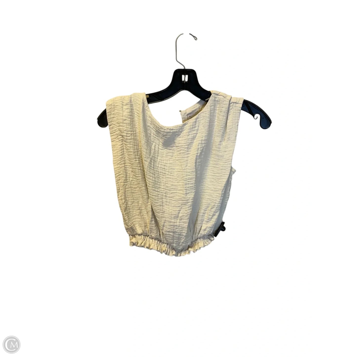 Top Sleeveless By A New Day In Cream, Size: S