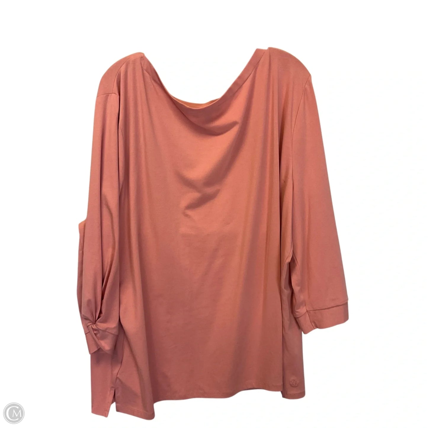Top 3/4 Sleeve By Lauren By Ralph Lauren In Pink, Size: 3x