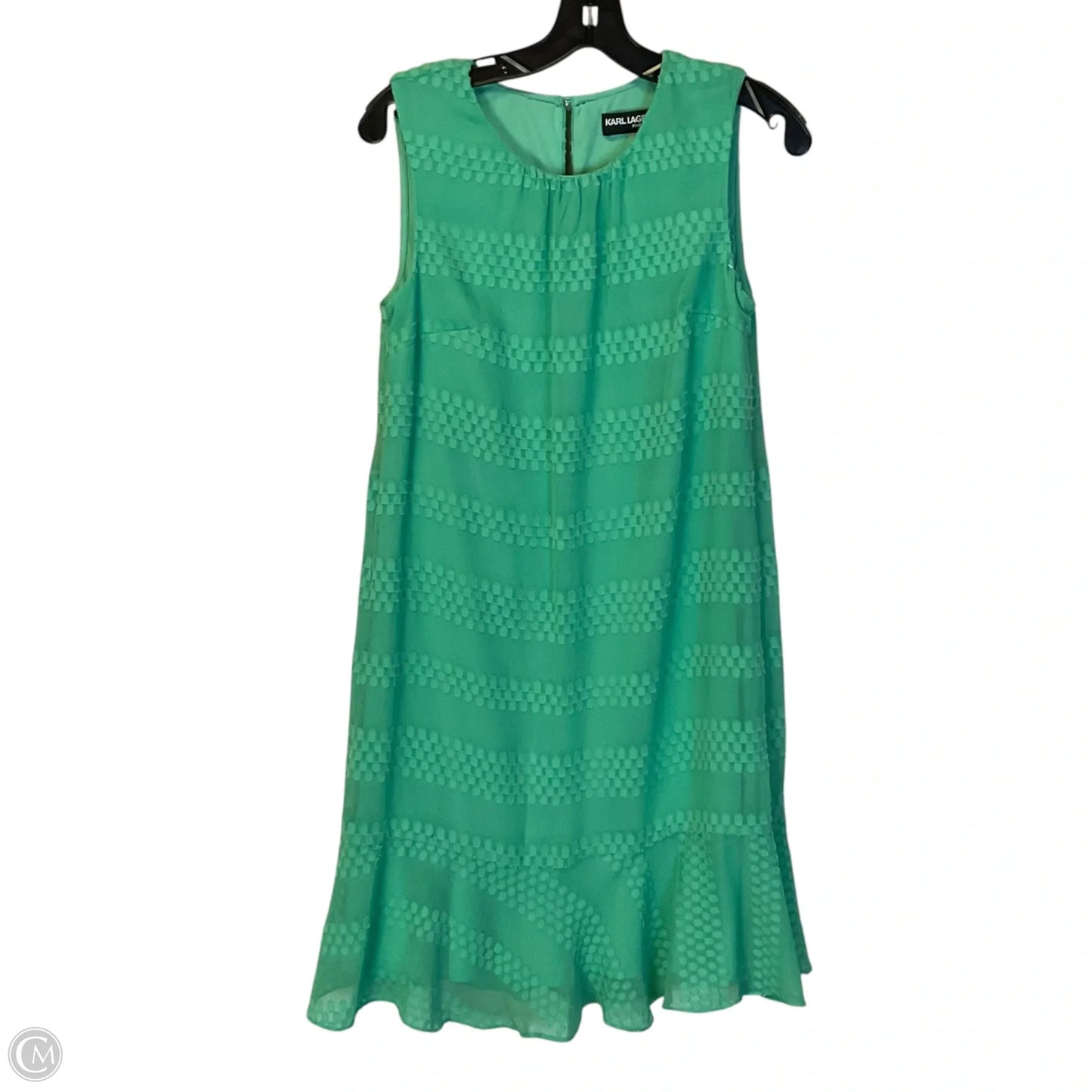 Dress Designer By Karl Lagerfeld In Aqua, Size: 4