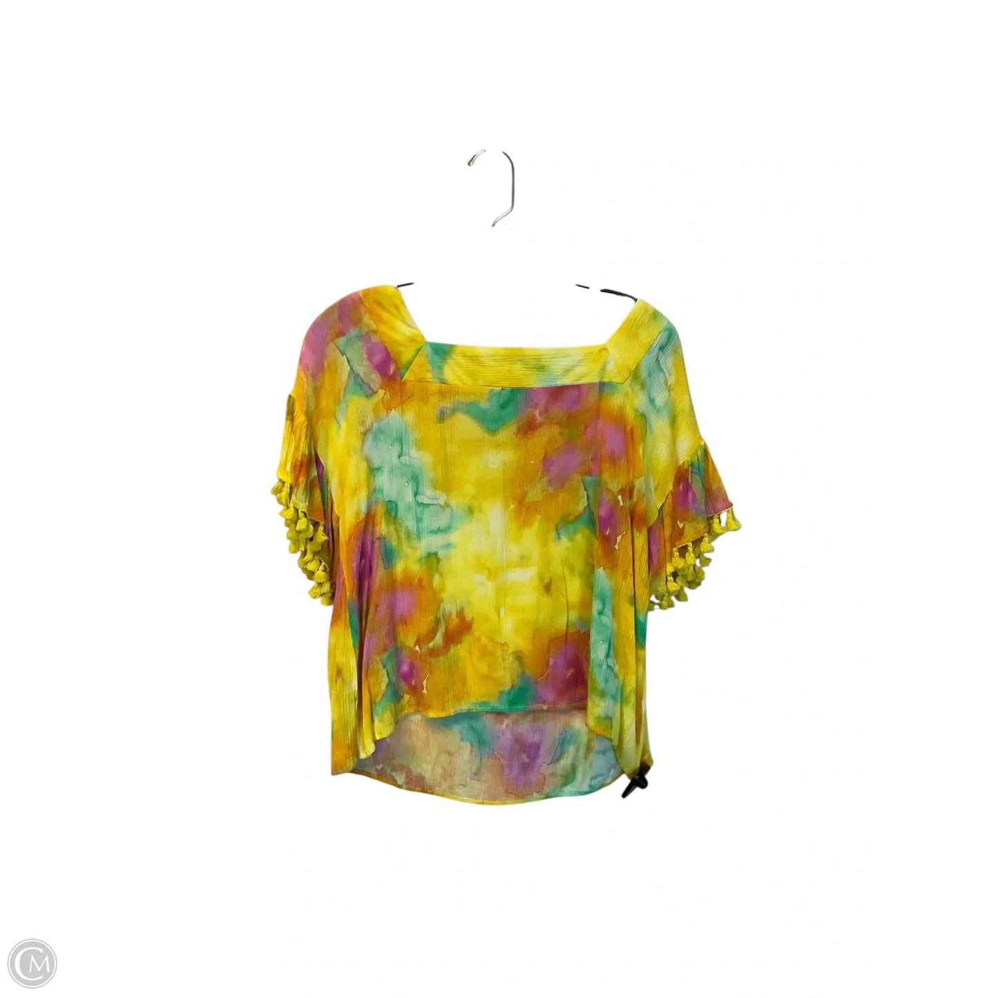Top Short Sleeve By Fate In Tie Dye Print, Size: M