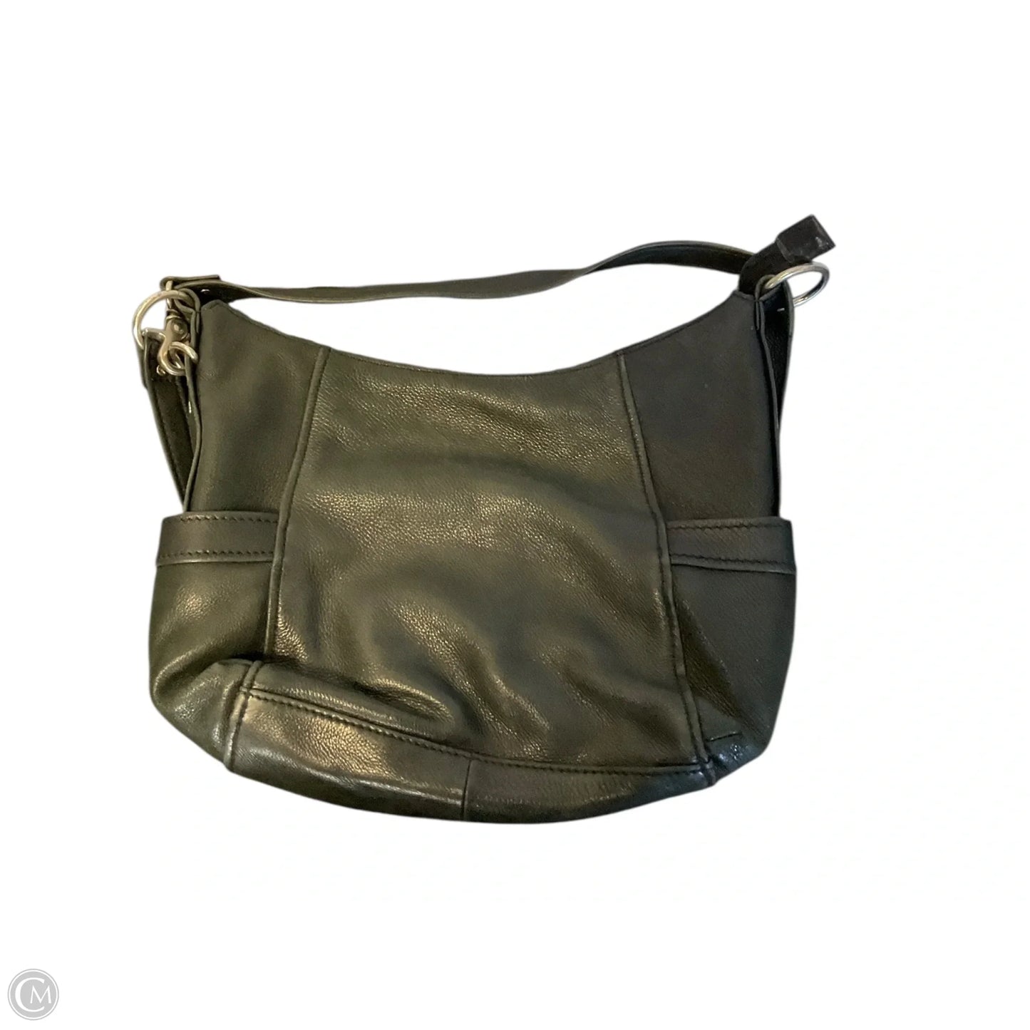 Handbag Leather By Fossil, Size: Medium