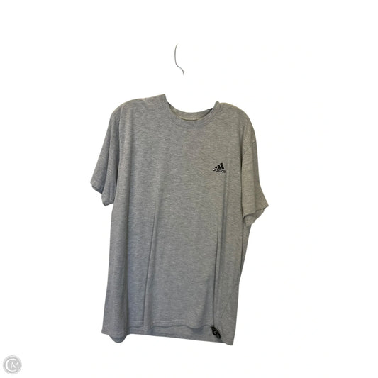 Top Short Sleeve Basic By Adidas In Grey, Size: 2x
