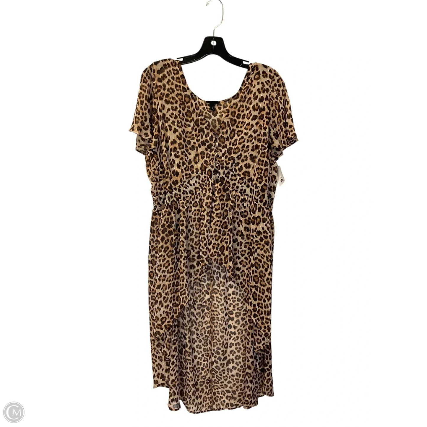 Top Short Sleeve By Torrid In Animal Print, Size: 2x