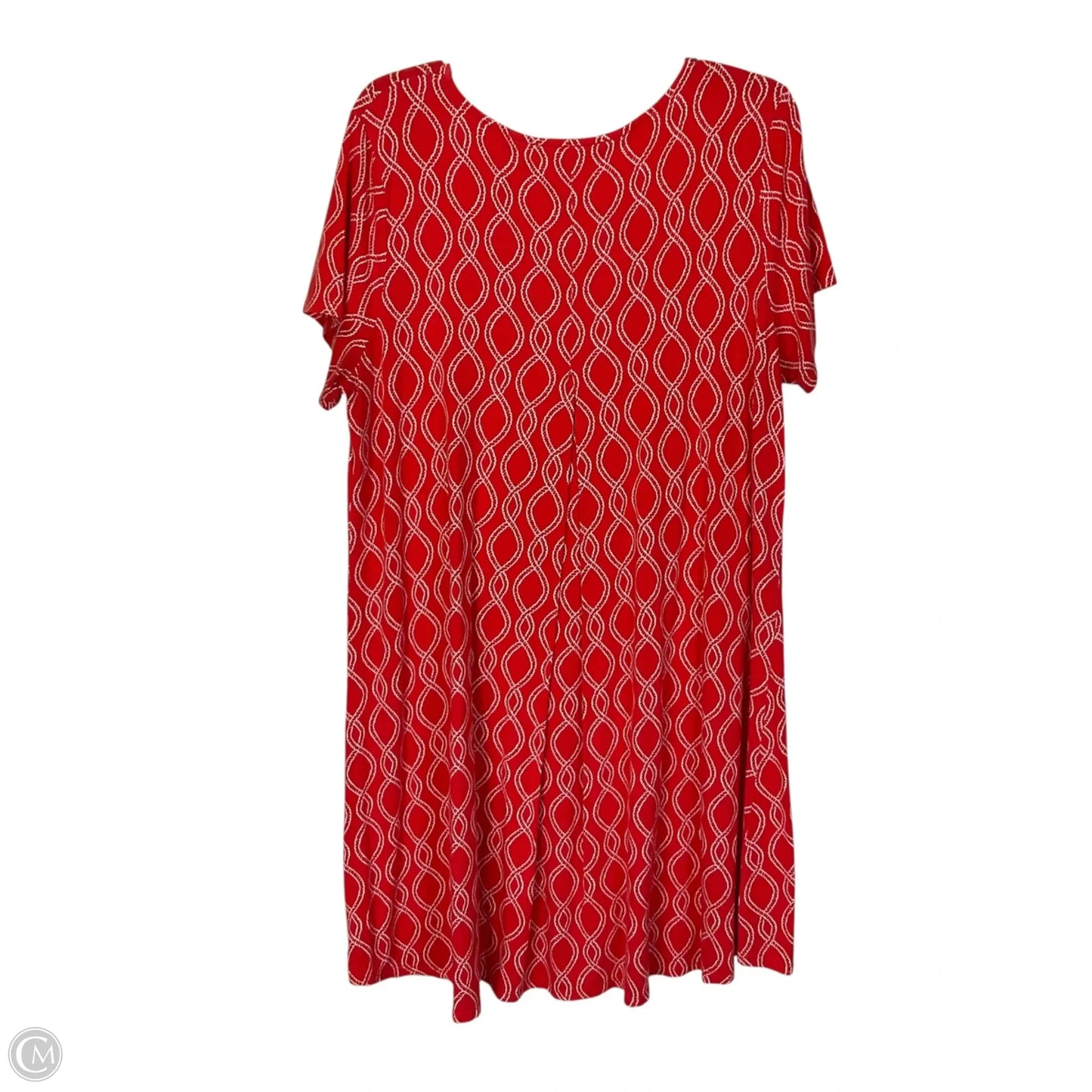 Dress Casual Short By Crown And Ivy In Red & White, Size: Xl