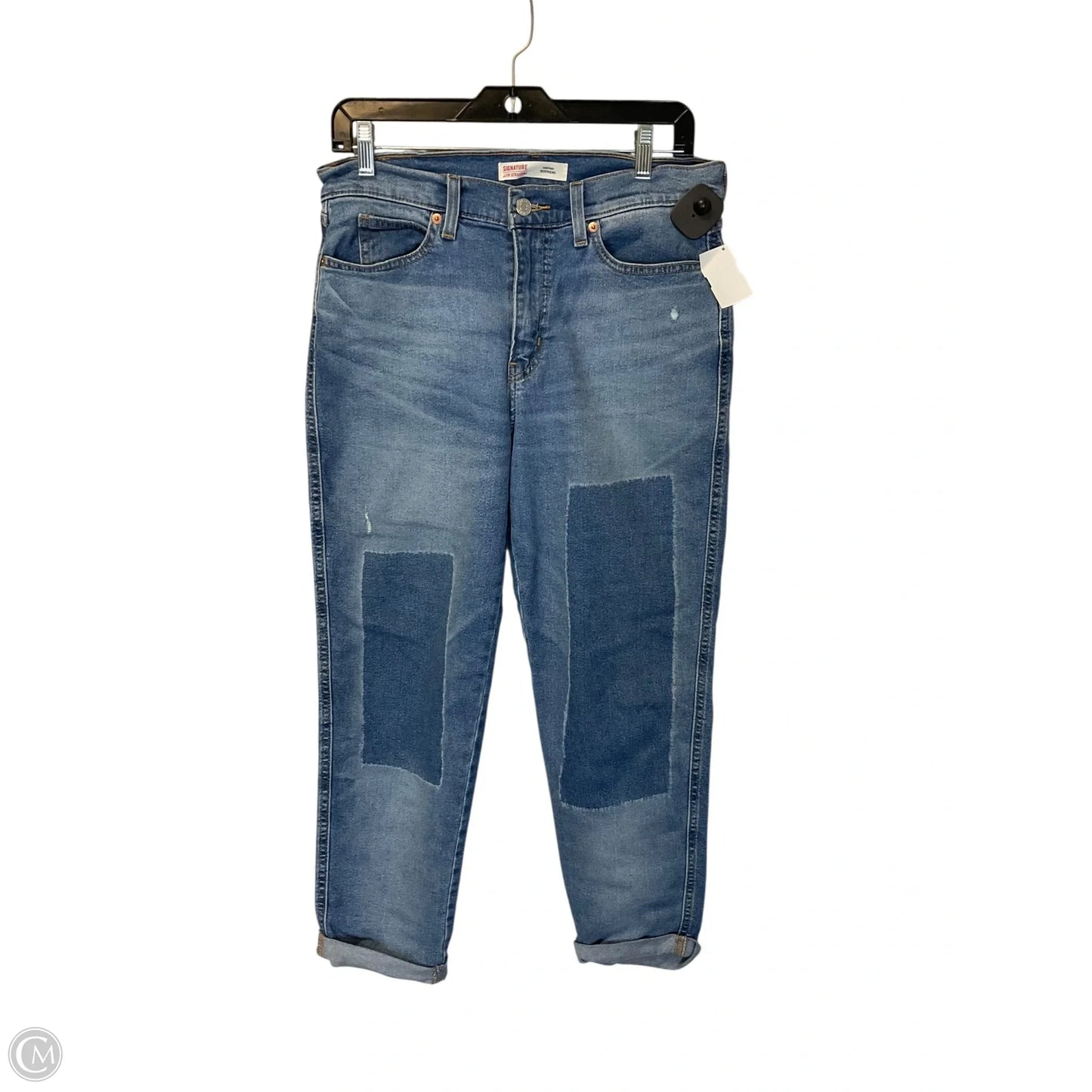 Jeans Boyfriend By Levis In Blue Denim, Size: 4