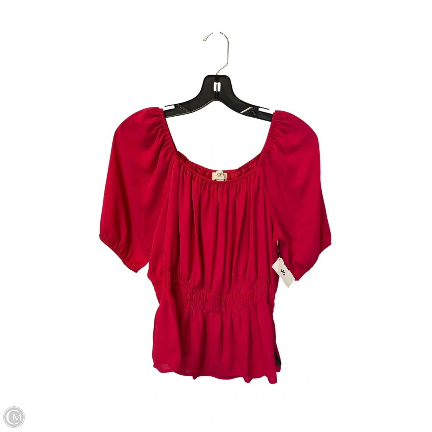 Top Short Sleeve By Loft In Pink, Size: S