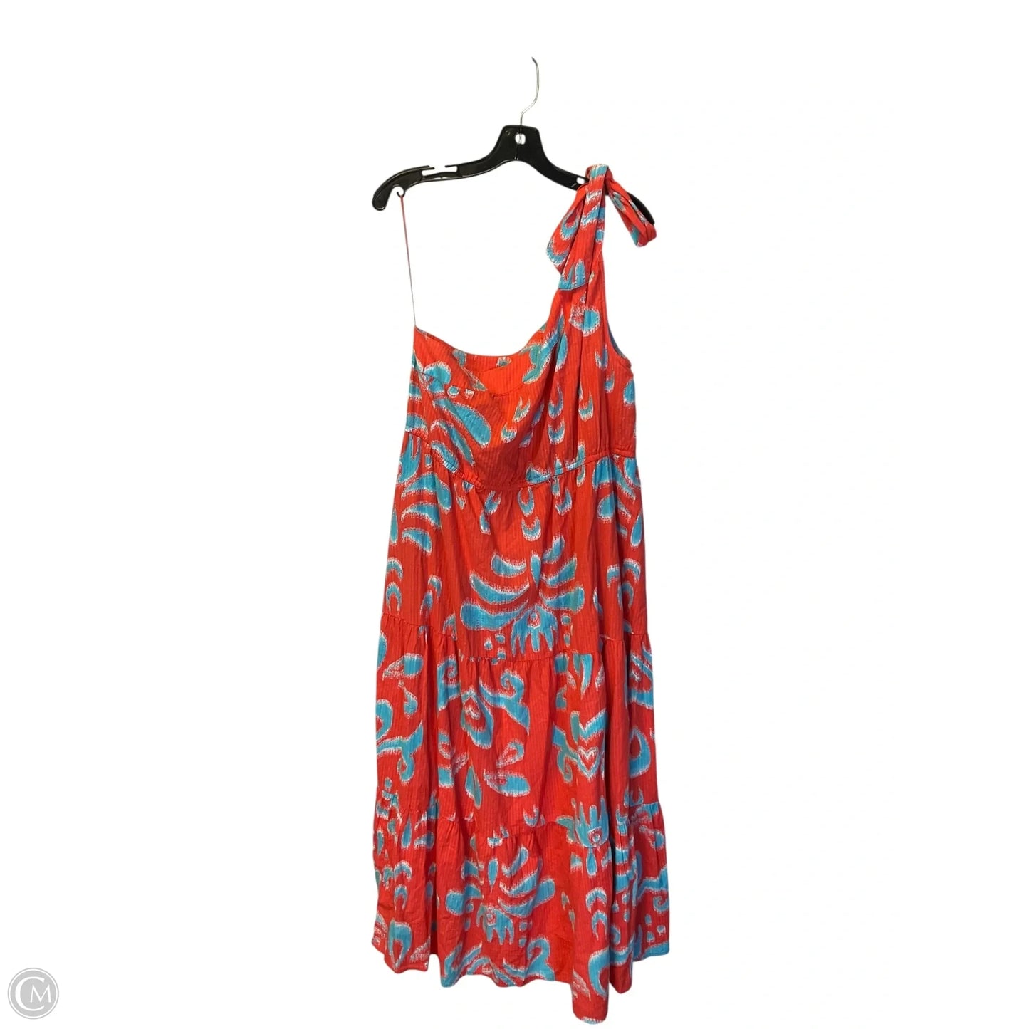 Dress Casual Maxi By Crown And Ivy In Blue & Orange, Size: Xl