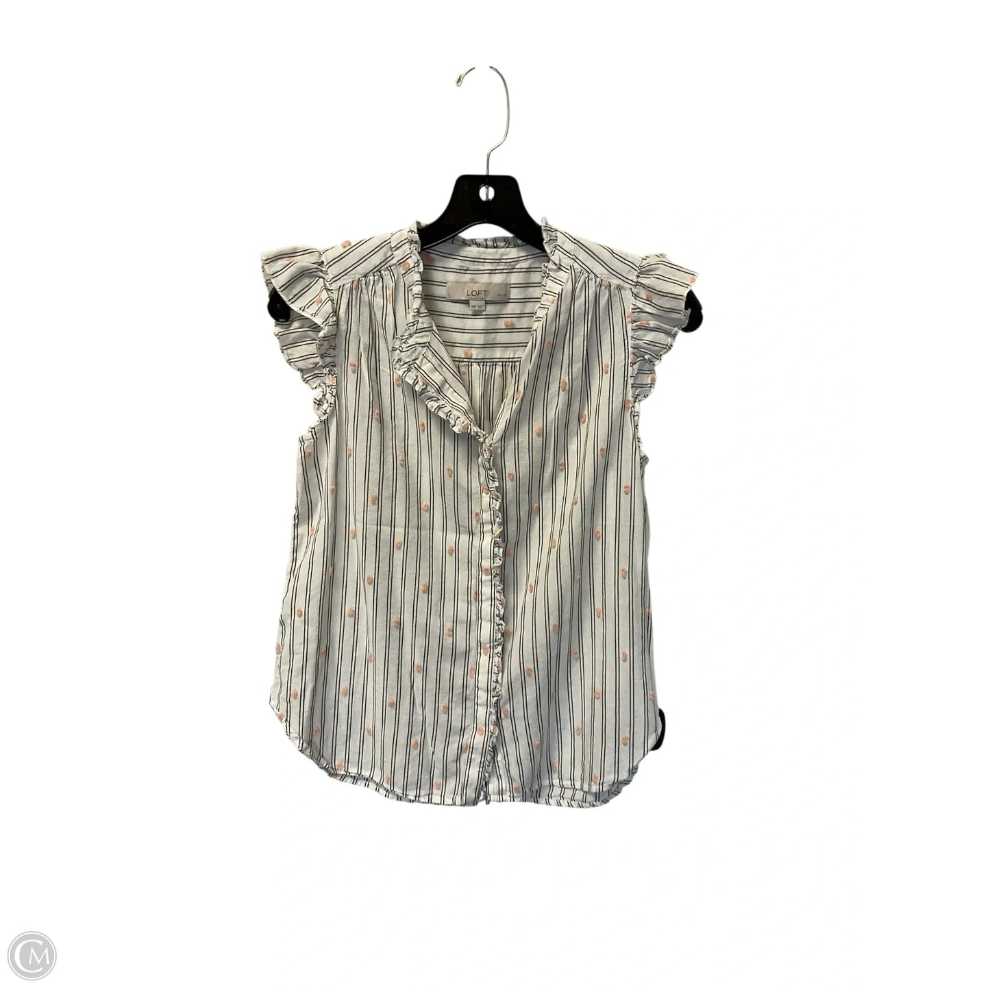 Top Sleeveless By Loft In White, Size: Xs