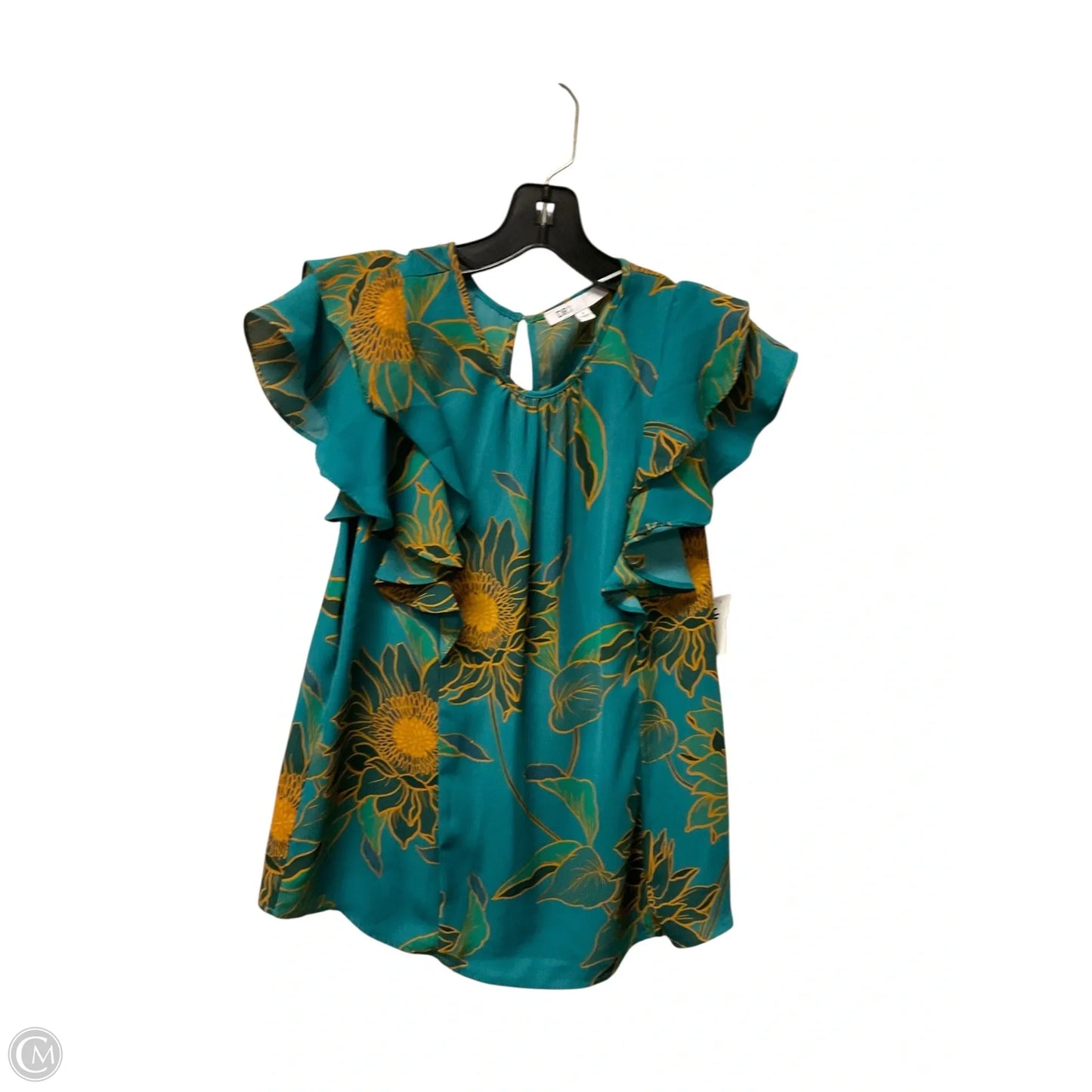 Top Short Sleeve By Dr2 In Blue & Green, Size: S