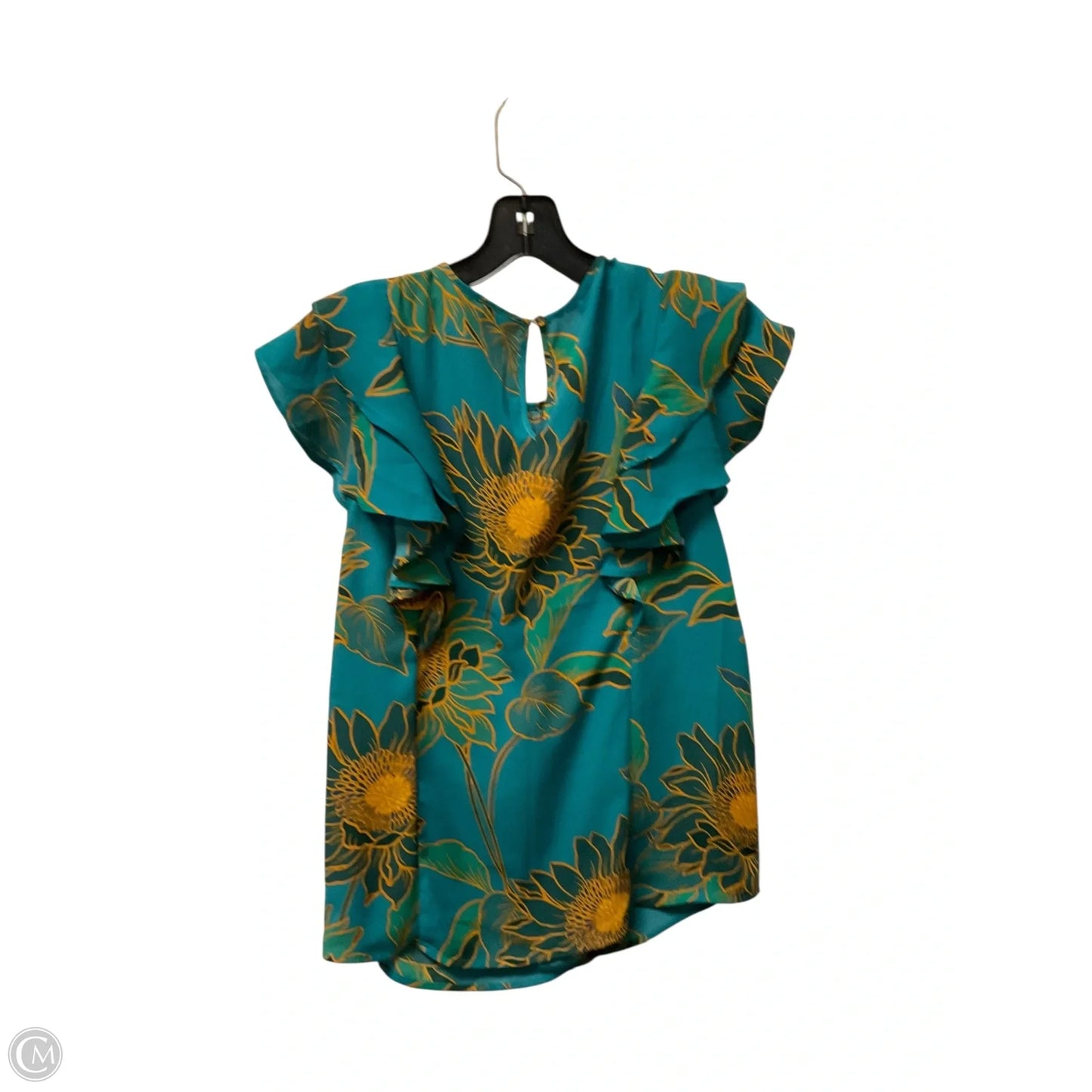 Top Short Sleeve By Dr2 In Blue & Green, Size: S