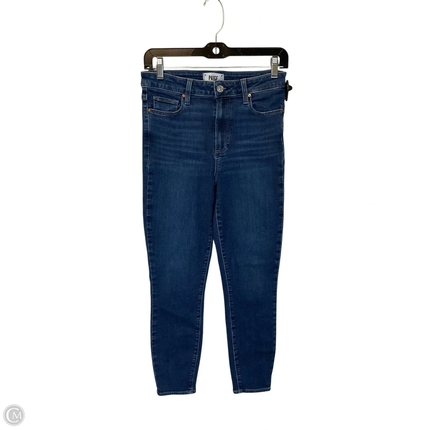 Jeans Skinny By Paige In Blue Denim, Size: 4