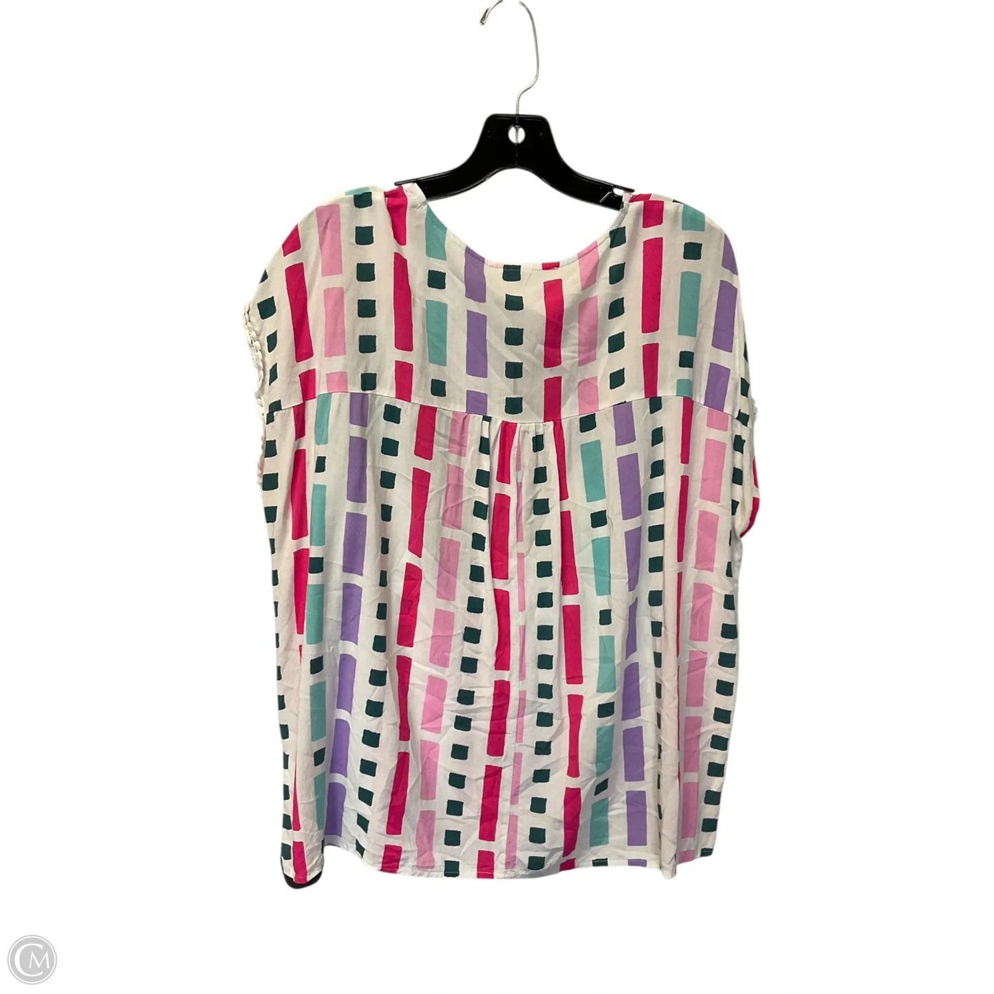 Top Sleeveless By Savanna Jane In Multi-colored, Size: 1x