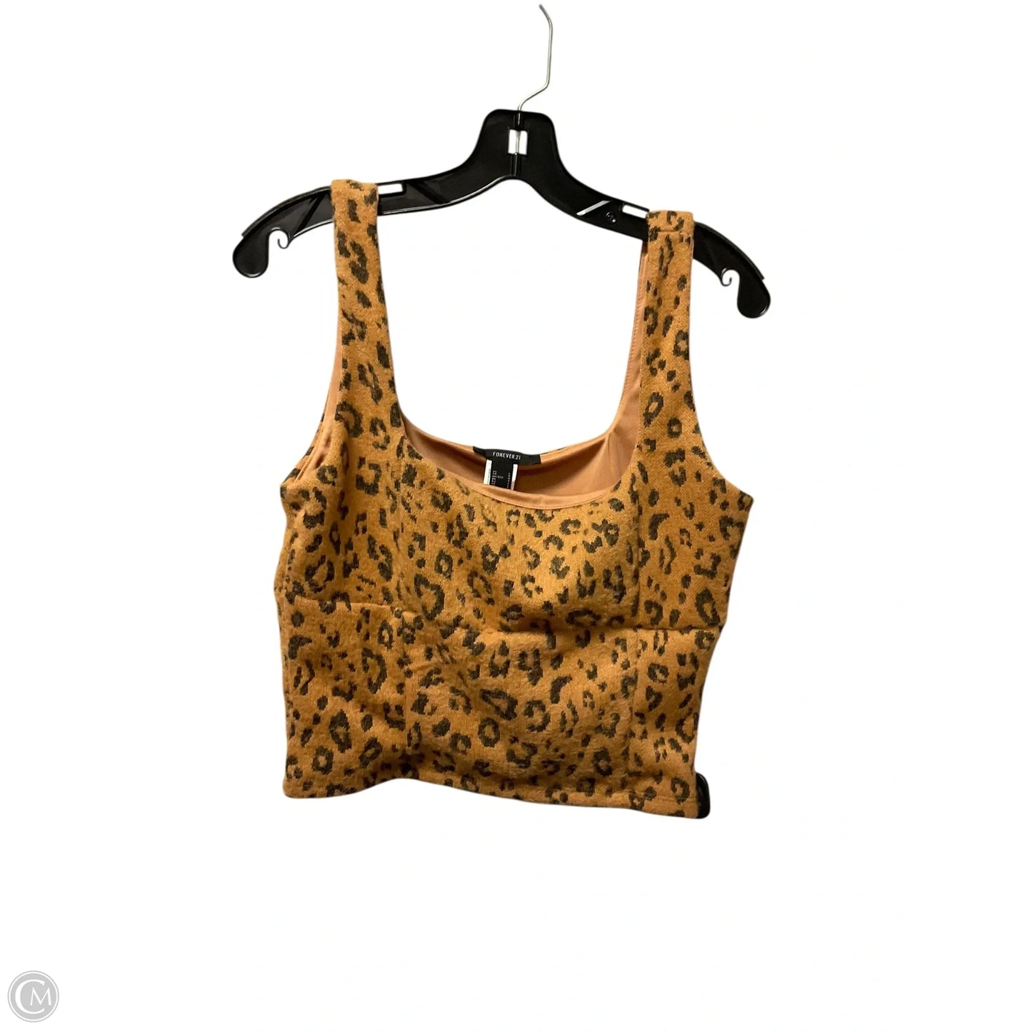 Top Sleeveless By Forever 21 In Animal Print, Size: L