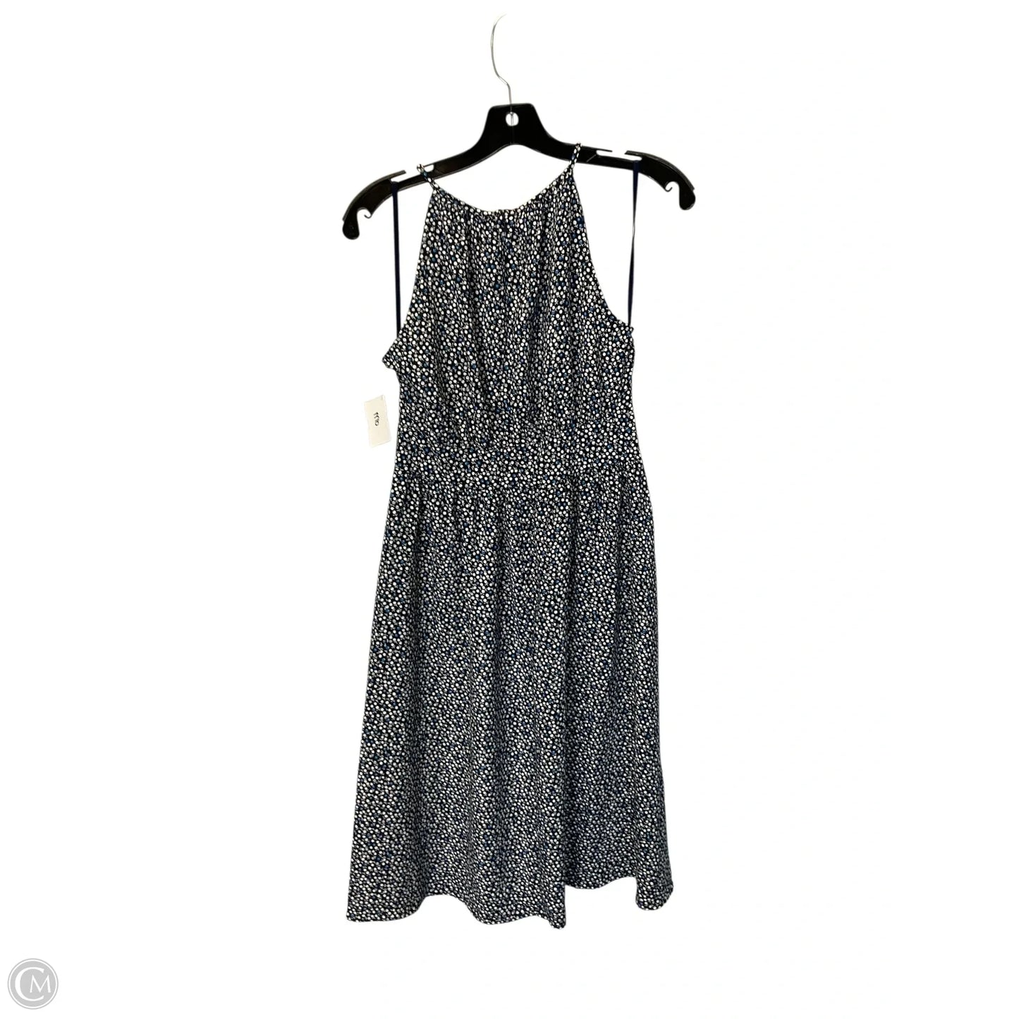 Dress Casual Midi By Ann Taylor In Blue & White, Size: 0