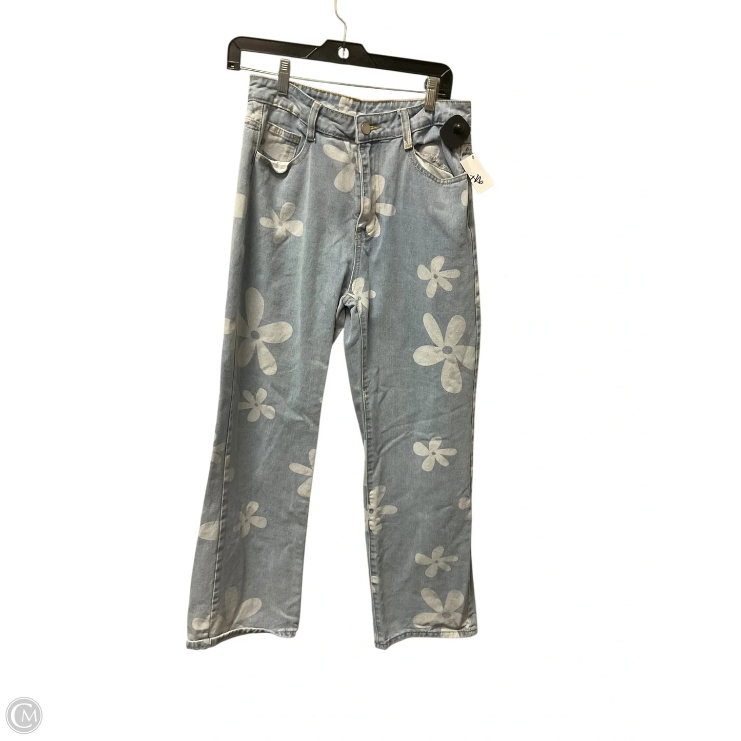 Jeans Straight By Shein In Blue Denim, Size: M